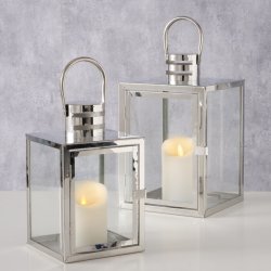 My Cozy House - Lanterne "S�lv/St�l" m/hank - Flere St�rrelser
