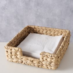 Servietholder Naturlig Jernpulverbelagt, vandhyacint 22x22x7 cm