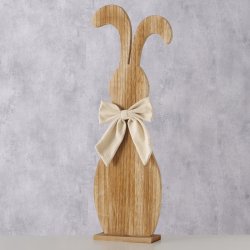 kanin tr�figur med sl�jfe brun Slash fyr, MDF, polyester D:22 B:6 H:61 cm