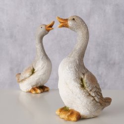 G�sefigur i keramik gr� (leveres assorteret) L:10,8 B:7,5 H:16,5