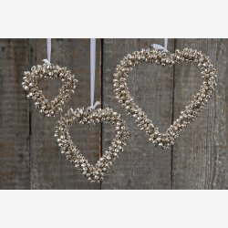 My Cozy House - Hjerte m/Bj�lder L: 9/12/15 B: 9/12/16 cm. - Flere St�rrelser