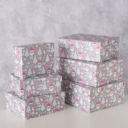 sker m/Ho Ho Ho Grn/Hvid Papir/Pap - Flere Strrelser