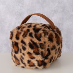 Drstopper m/Leopard plys &amp; Strop 15x15 cm. 