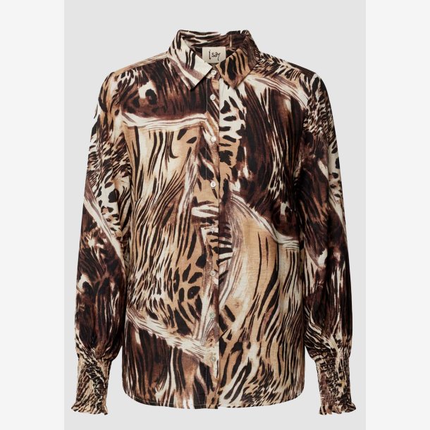 I Say - Ane Smock Skjorte - Brun M�nster