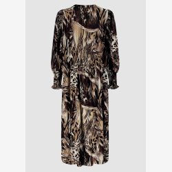 I Say - Ane V-Neck Kjole - Brun M�nster