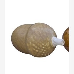 Agern hndlavet ler/glasur ca. : 6 H: 11,5cm. flere farver