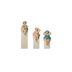 Speedtsberg - figur "badedamer" st m/3 stk. Poly H: 25/20/16 cm. 