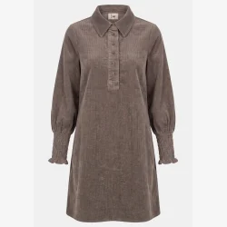 I Say - Barbel Corduroy Kjole - Taupe