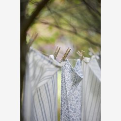 Ib Laursen - Viskestykke Dorothea m/stvbl blomsterranker