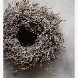 Bonzai Lavendel krans White Wash :30 cm.