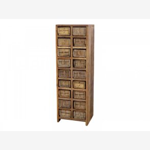 Chic Antique - Grimaud UNIKA Kommode m/18 murstensforme Ca. H122xB34xL39cm.