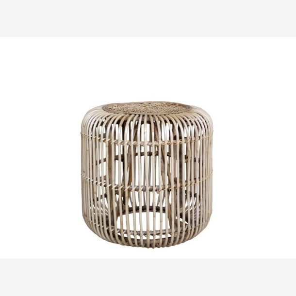 Chic Antique - Loungebord rundt flet Naturlig 50xH50cm Rattan.