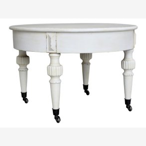 Chic Antique - Marie Antoinette Sofabord m/hjul Patineret creme 70xH46cm.