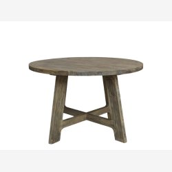 Chic Antique - UNIKA Spisebord rundt Naturlig 120xH76cm Genbrugstr.