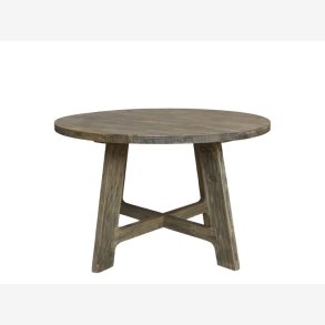 Chic Antique - UNIKA Spisebord rundt Naturlig 120xH76cm Genbrugstr.