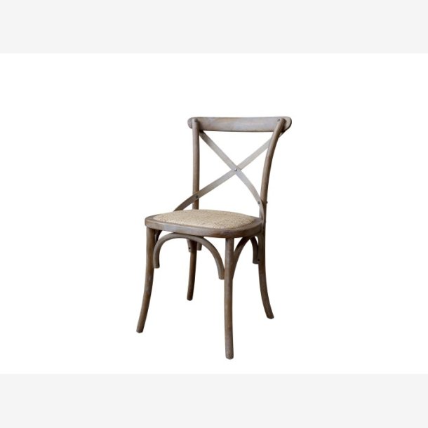 Chic Antique - Fransk Spisestol m/fletsde H89xB51xL55cm natur.