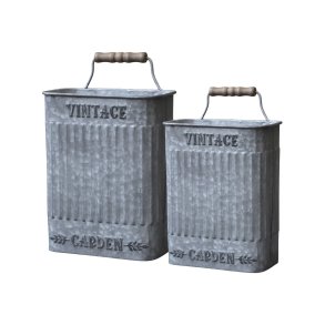 Chic Antique - opbevarings kasse til ophng i zink look