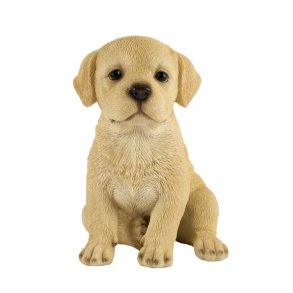 La Vida - Dekorations Labrador hunde figur H16cm, Beige