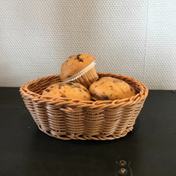 Brdkurv oval natur poly L 21 B 18 H 7 cm