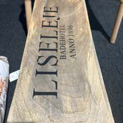 Trkasse m/tekst "Liseleje Badehotel" Mangotr 