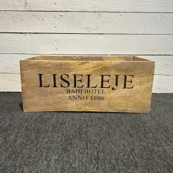 Trkasse m/tekst "Liseleje Badehotel" Mangotr 