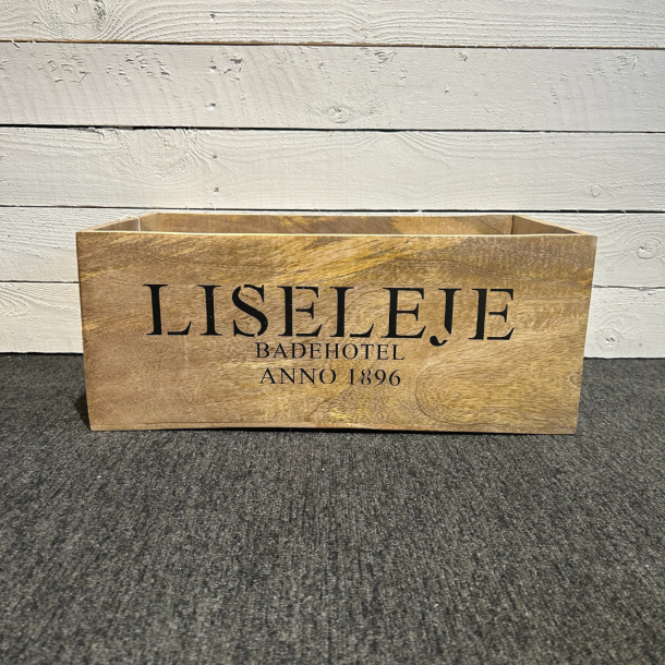 Trkasse m/tekst "Liseleje Badehotel" Mangotr 