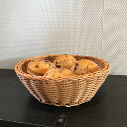 Brdkurv rund natur poly  23 H 8 cm