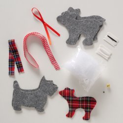 DIY Hobbyst Baxter Hunde Stof, Plastikjne, Snor, Garn Mrkegr, Mrkerd