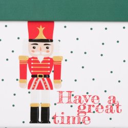 sker m/julemotiv Grn/Hvid Papir/Pap - Flere Strrelser