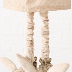 Kanin figur pige brun Jern, beton, polyester D:30 B:25 H:110 cm