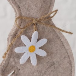 Kanin figur Hvid/Brun MDF, krydsfiner, polyester D:13 B:5,5 H:22cm