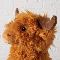 Drstopper Okse "Bente" H: 23 B: 21 cm. Polyester 