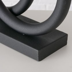 Lysestage/Adventsstage Tonis Metal, Sort H: 34 B: 9 L: 33 cm