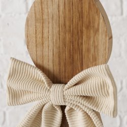 kanin tr�figur med sl�jfe brun Slash fyr, MDF, polyester D:22 B:6 H:61 cm