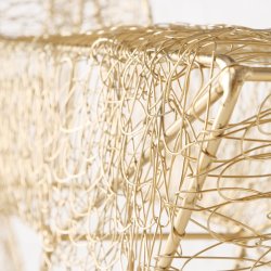 Dekorations Stjerne "Guld" H: 89 B: 94 D: 11 cm. Jern