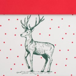 sker m/julemotiv Rd/Hvid Papir/Pap - Flere Strrelser