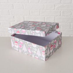 sker m/Ho Ho Ho Grn/Hvid Papir/Pap - Flere Strrelser