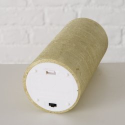 LED Batteri "Stearinlys" Guld H: 15 : 7,5 cm. 