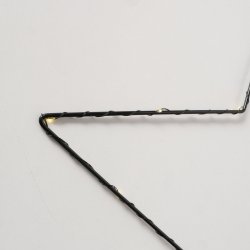 LED Batteri Stjerne B: 48 D: 1,8 cm Sort Metal 