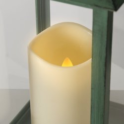 LED Batteri Lanterne m/Timer H: 30 B: 14 D: 14 cm. Grn