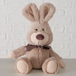 Kanin Krammedyr m/sljfe H: 24 cm. - Flere Farver