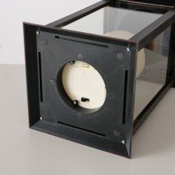 LED Batteri Lanterne m/Timer H: 30 B: 14 D: 14 cm. Sort