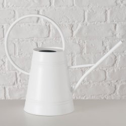 Vandkande i metal sort/gr�n/hvid L:38 B:16 H:29,5 cm V:2.200ml