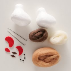 DIY Hobbys�t H�ne Brun Jern, polystyrenskum, uld 15x5x22 cm