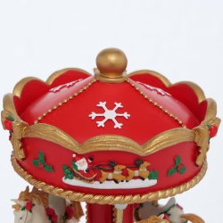 Jule Spilledse Polyresin LED H: 17 D: 10 cm Beige, Grn, Rd, Hvid Leveres Assorteret