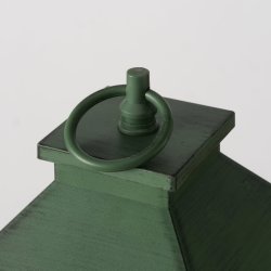 LED Batteri Lanterne m/Timer H: 30 B: 14 D: 14 cm. Grn