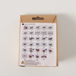 DIY Hobbyst Baxter Hunde Stof, Plastikjne, Snor, Garn Mrkegr, Mrkerd