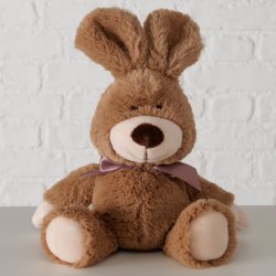 Kanin Krammedyr m/sljfe H: 24 cm. - Flere Farver