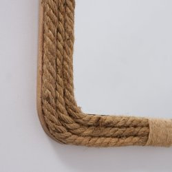 Spejl m/jutesnor 25x31 cm. 