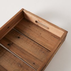 Serveringsbakke m/hndtag Fyr tr - 2 Strrelser